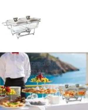 Transparent Double Glass Food Warm