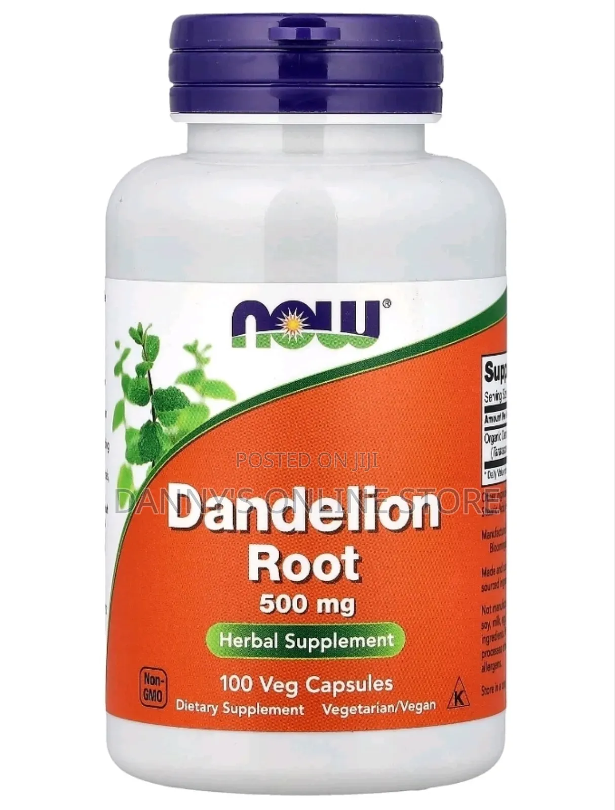 Dandelion Root, 500mg, 100 Veg Capsules