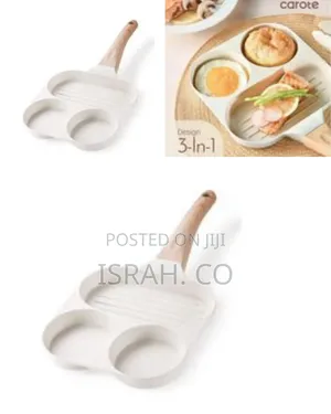 Multi-Sectional Non-Stick Breakfast Pan With Wood-Effect Handle