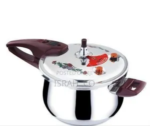 Premium Stainless Steel Pressure Cooker With Floral Detail