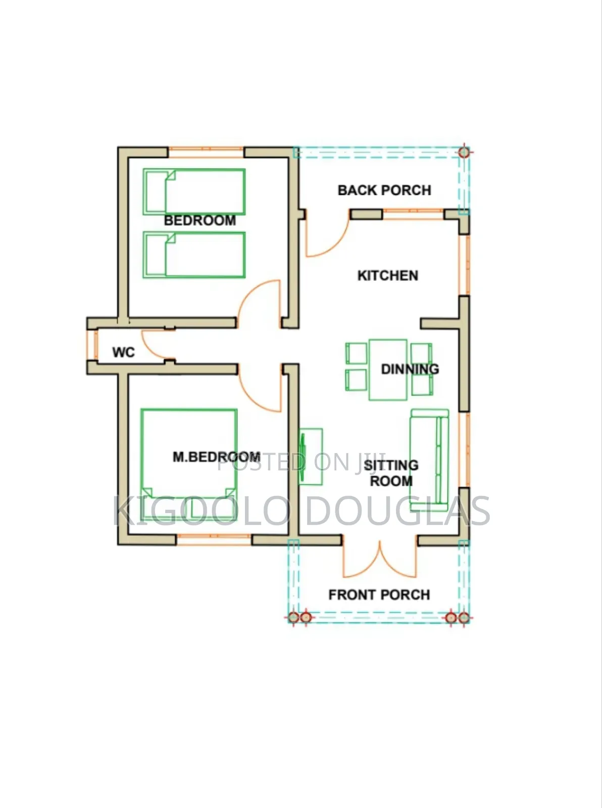 2 Bedroom House Floor Plans
