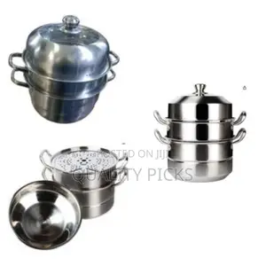 Durable Stainless Steel 3-Layered Steamer Pot