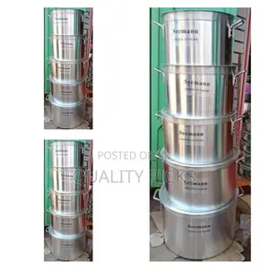 4 PCS Non-Stick Cooking Pots/Saucepans \\ Aluminium
