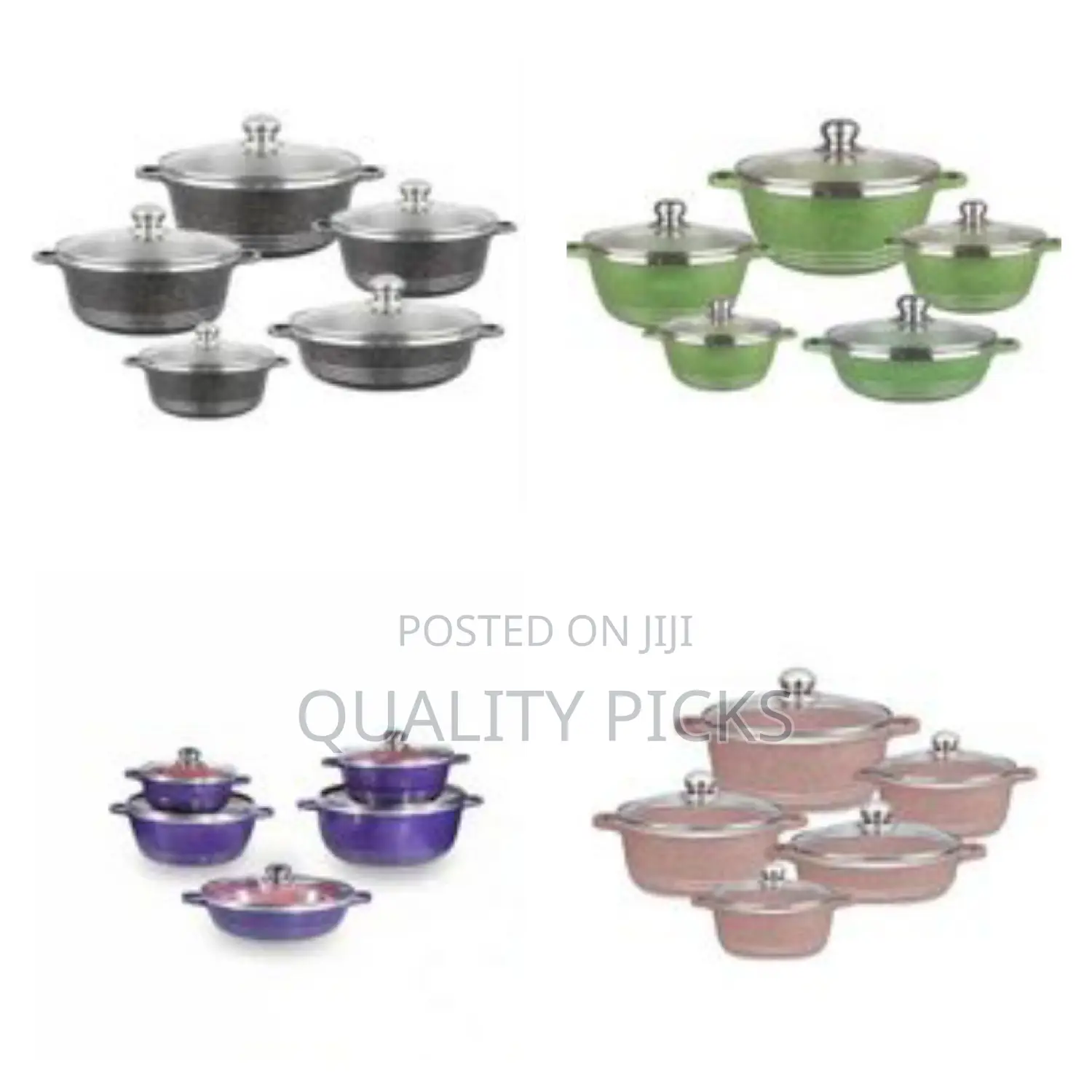 Nonstick Cookware Sets Granite Cooking Pots and Pans