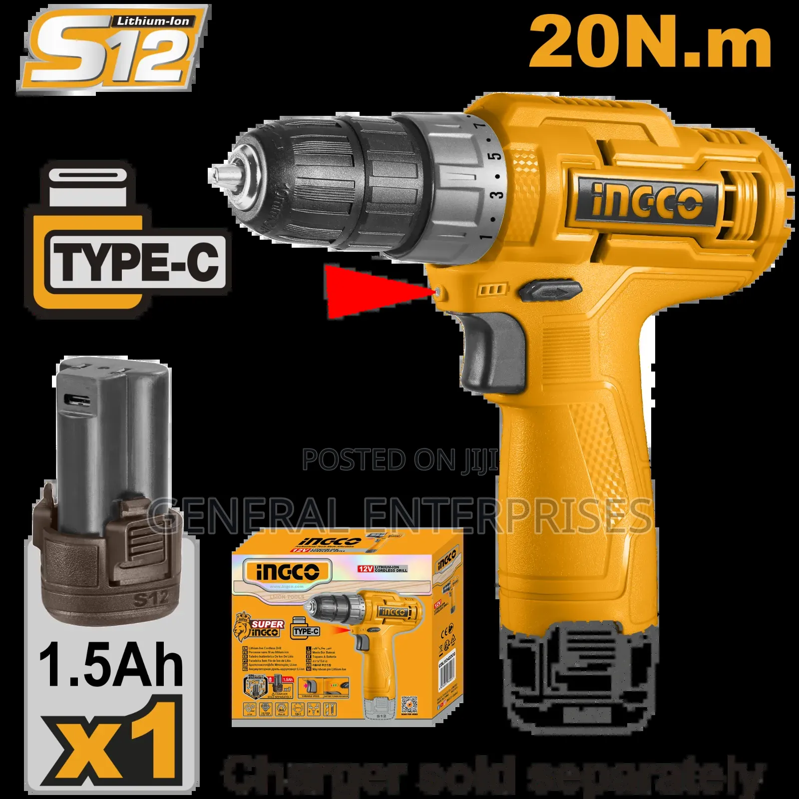 Ingco Cordless Drill