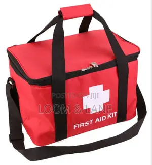 Portable Red First Aid Kit Bag