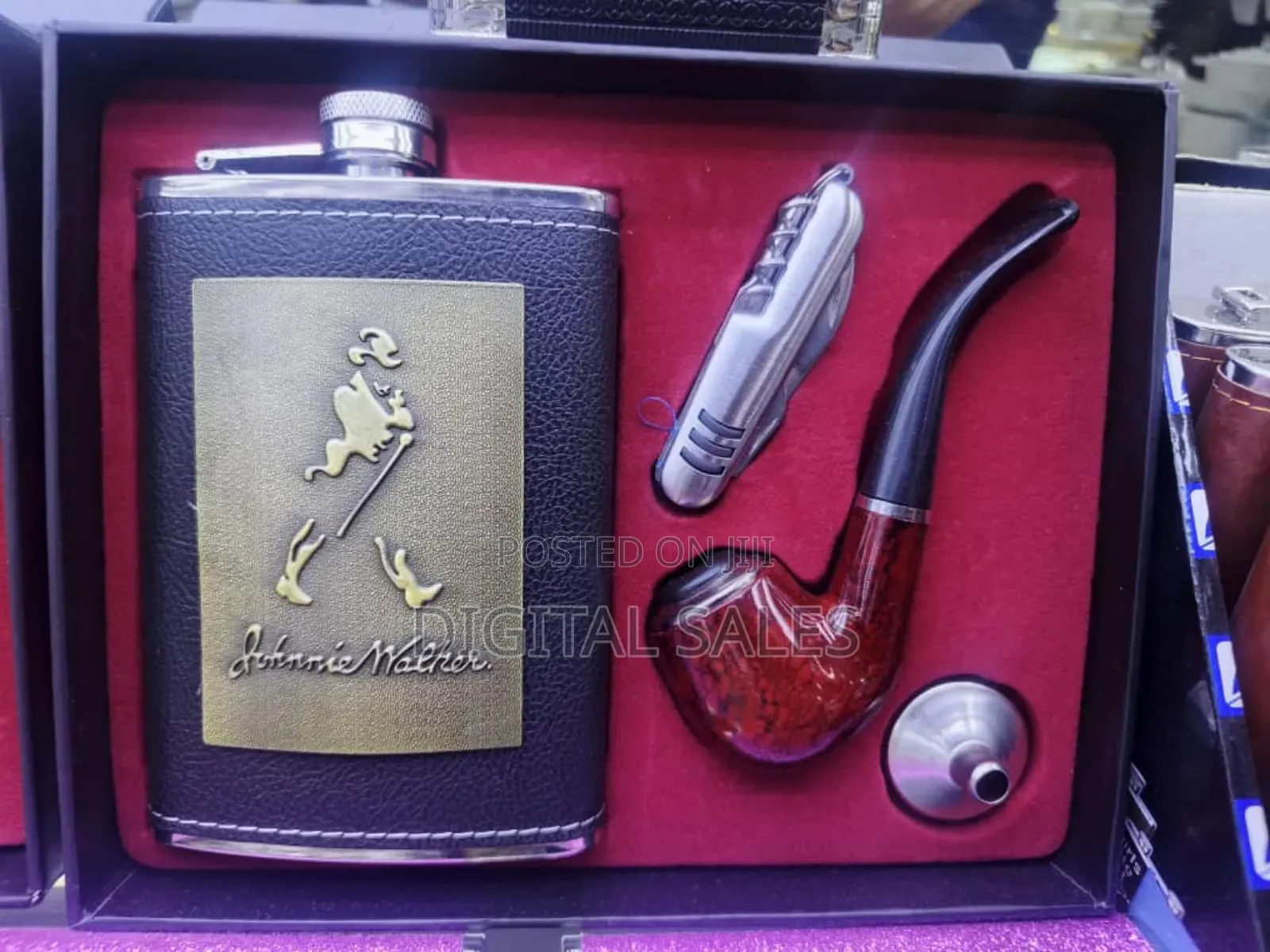 Johnnie Walker Branded Hip Flask Gift Set.
