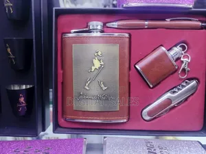 Johnnie Walker Branded Hip Flask Gift Set.