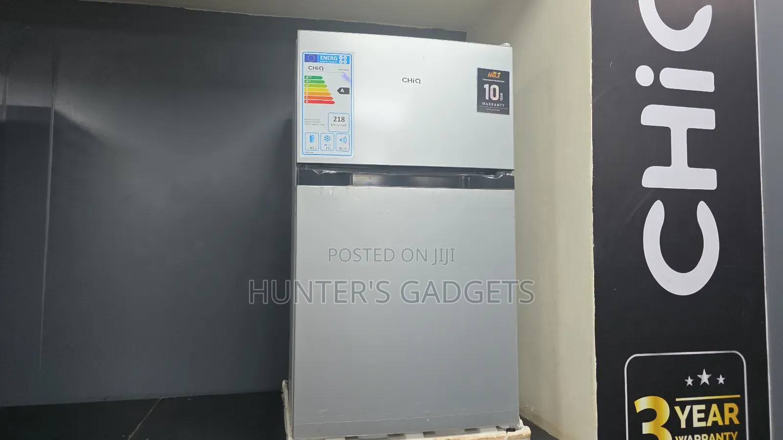 Chiq Double Door Refrigerator Brand New