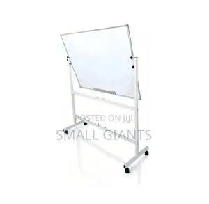 Double-Sided Magnetic Whiteboard With Adjustable Stand