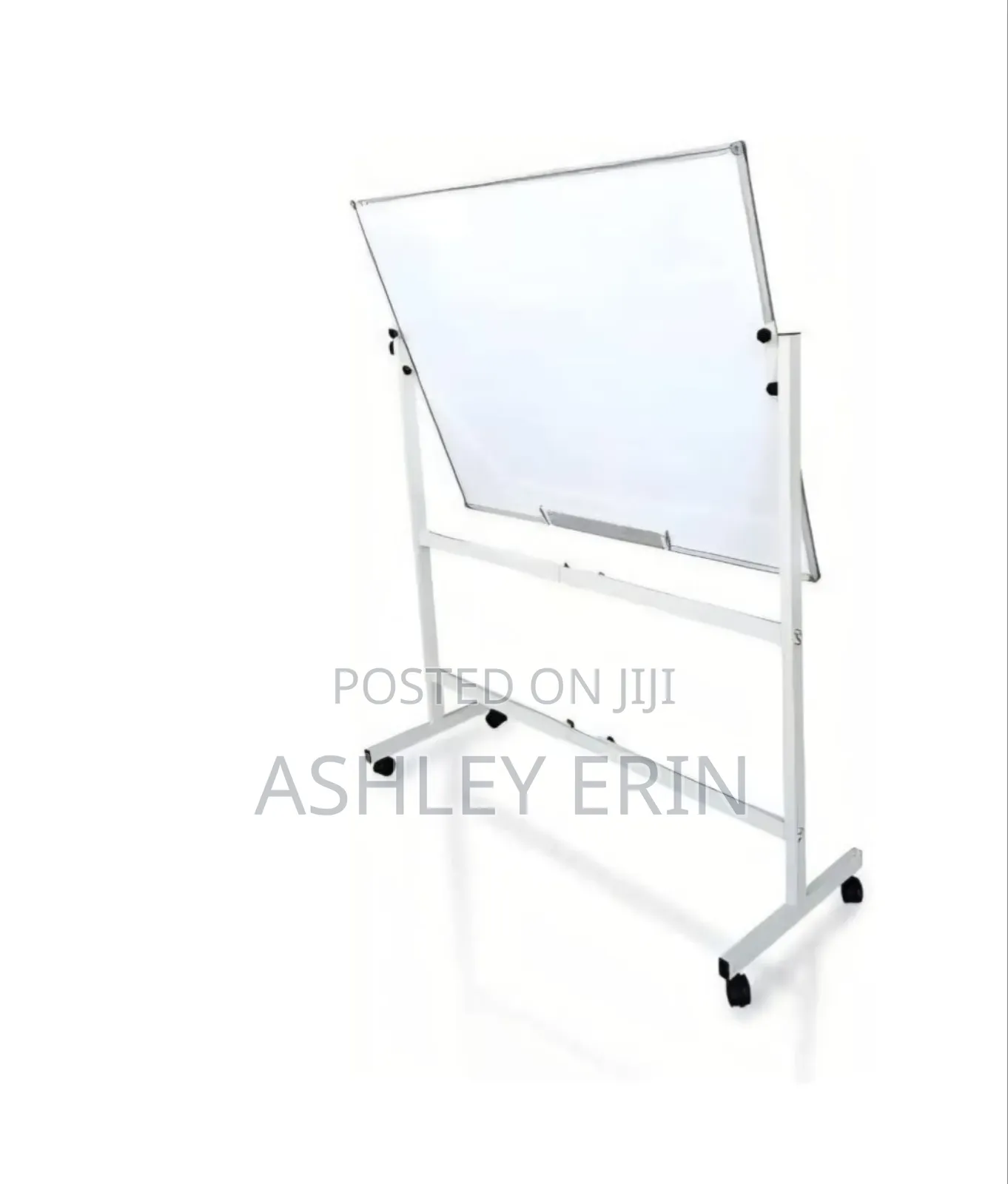 Double-Sided Magnetic Whiteboard With Adjustable Stand