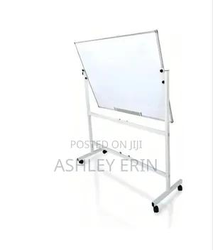 Double-Sided Magnetic Whiteboard With Adjustable Stand