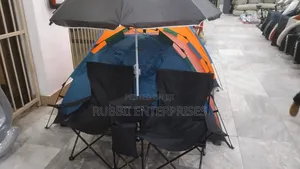 2pc Camping Chair and Umbrella