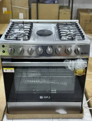 SPJ 80x60cm Premium Cooker With 4 Gas Burners and 1 Electric Plate