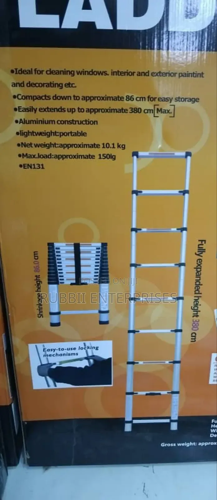 Aluminium Ladder 3.8m