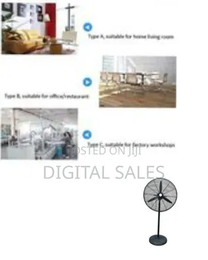 Heavy-Duty Industrial-Grade High-Velocity Pedestal Fan