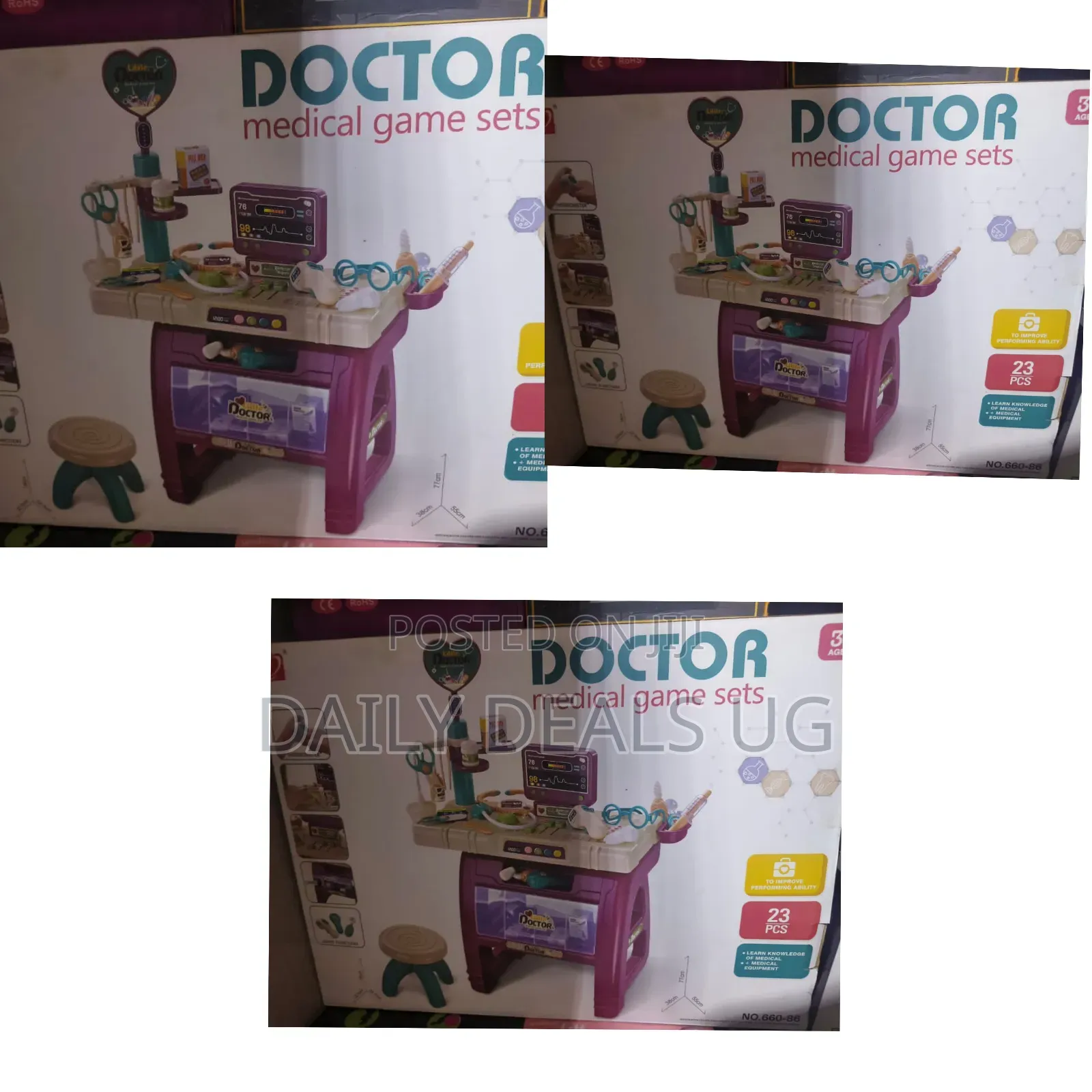 A Children's Medical Desk Play Set