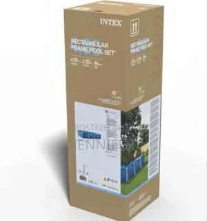 Intex 4.5 M X 2.2 M X 0.84 M Rectangular Frame Pool Set