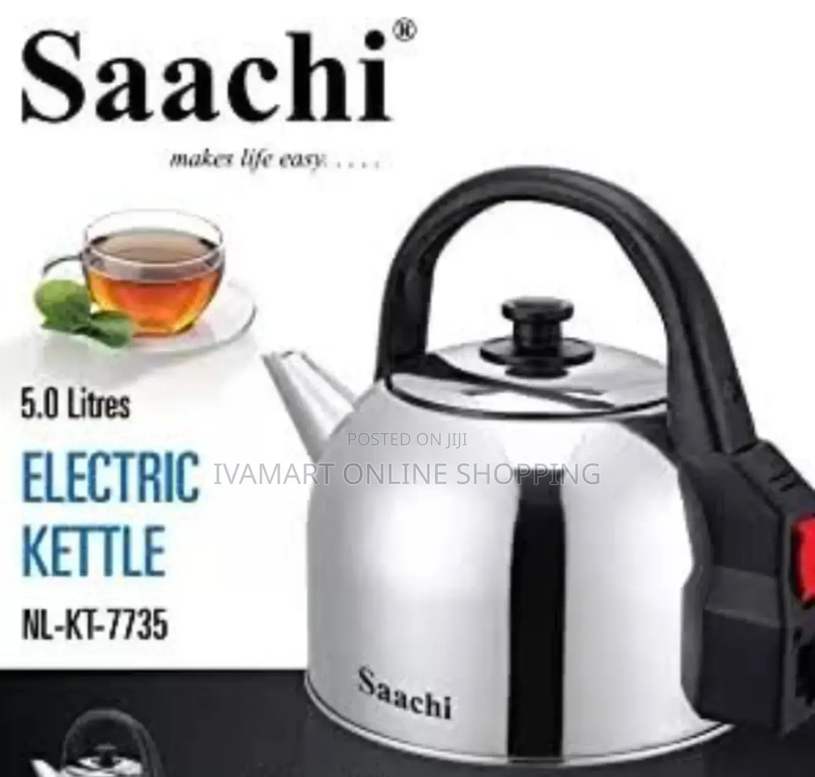 Saachi Stainless Steel 5.0l Electric Kettle