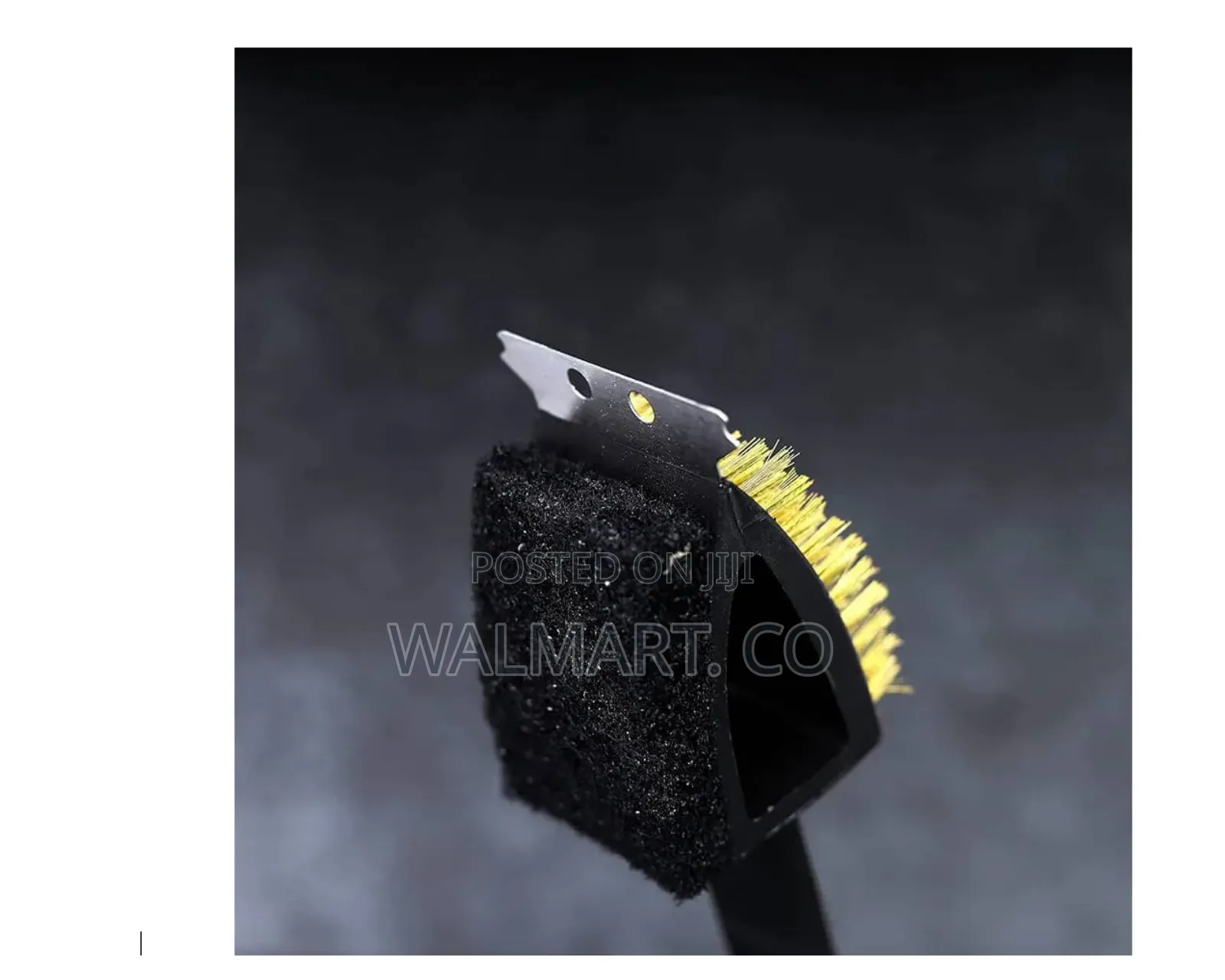 3 in 1 Copper Wire BBQ Grill Cleaning Brush Black