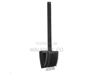 3 in 1 Copper Wire BBQ Grill Cleaning Brush Black