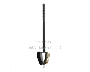 3 in 1 Copper Wire BBQ Grill Cleaning Brush Black