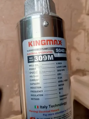 Water Pump 250m,309m and 410m Head Kingmax