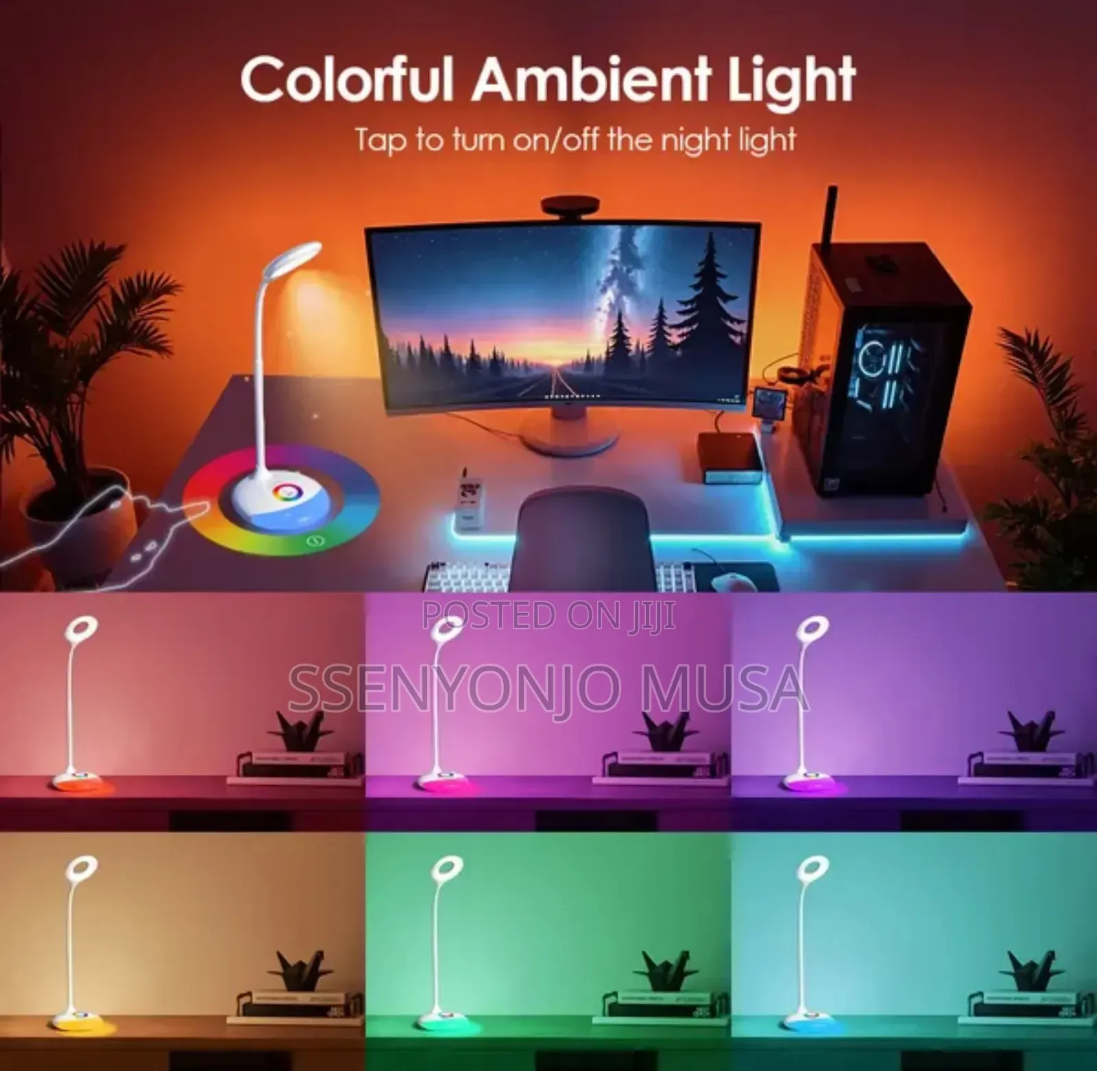 Oraimo Corner Glow 5w RGB Ambient Light Desktop Lamp