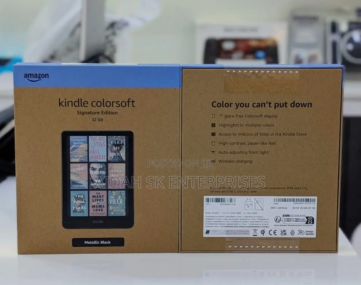 Amazon Kindle Colorsoft Signature Edition 32 Gb in Metallic Black.