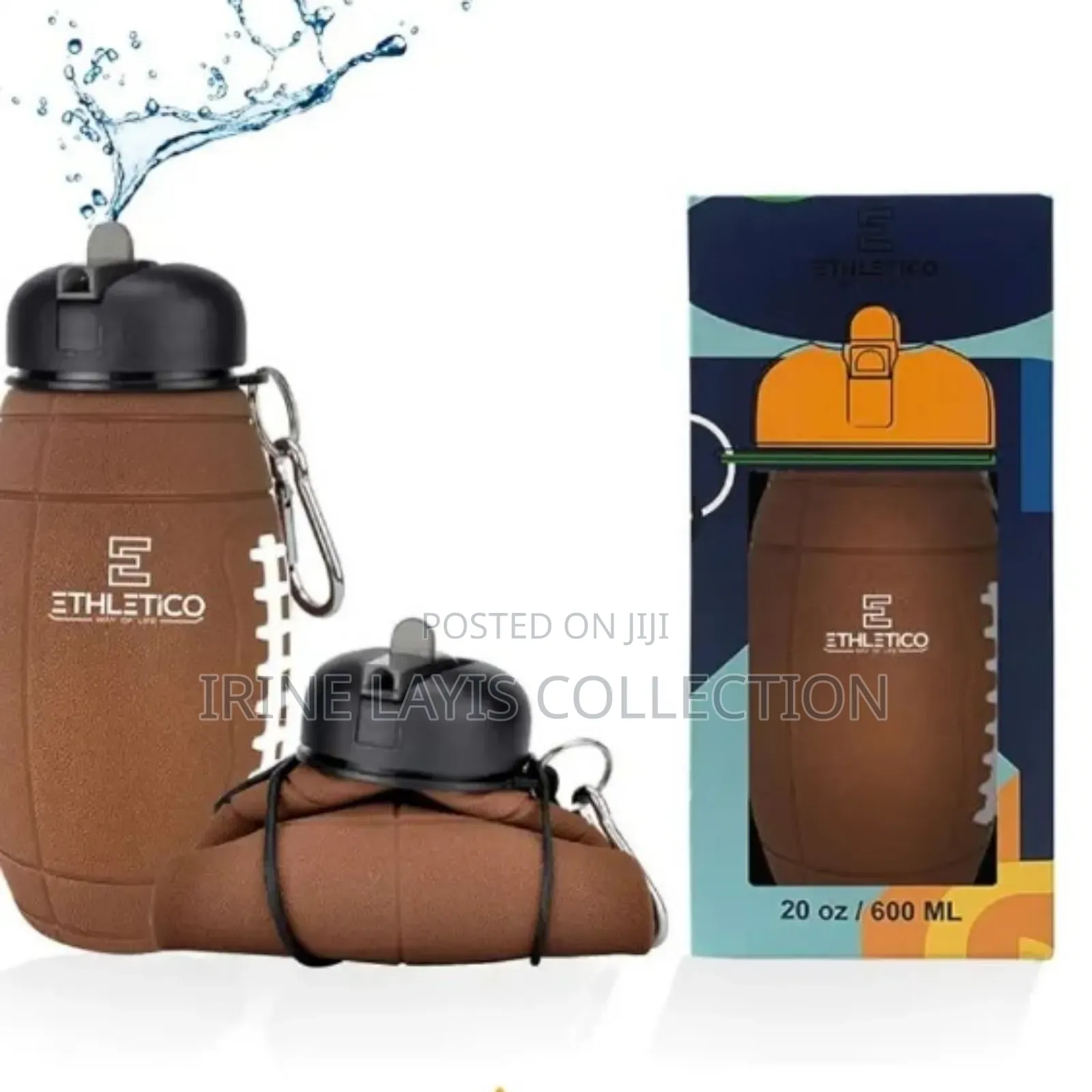 Foldable Sports Silcon Water Bottle