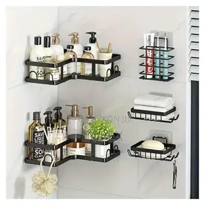 4-Pack Corner Shower Caddy Organizer Shelves