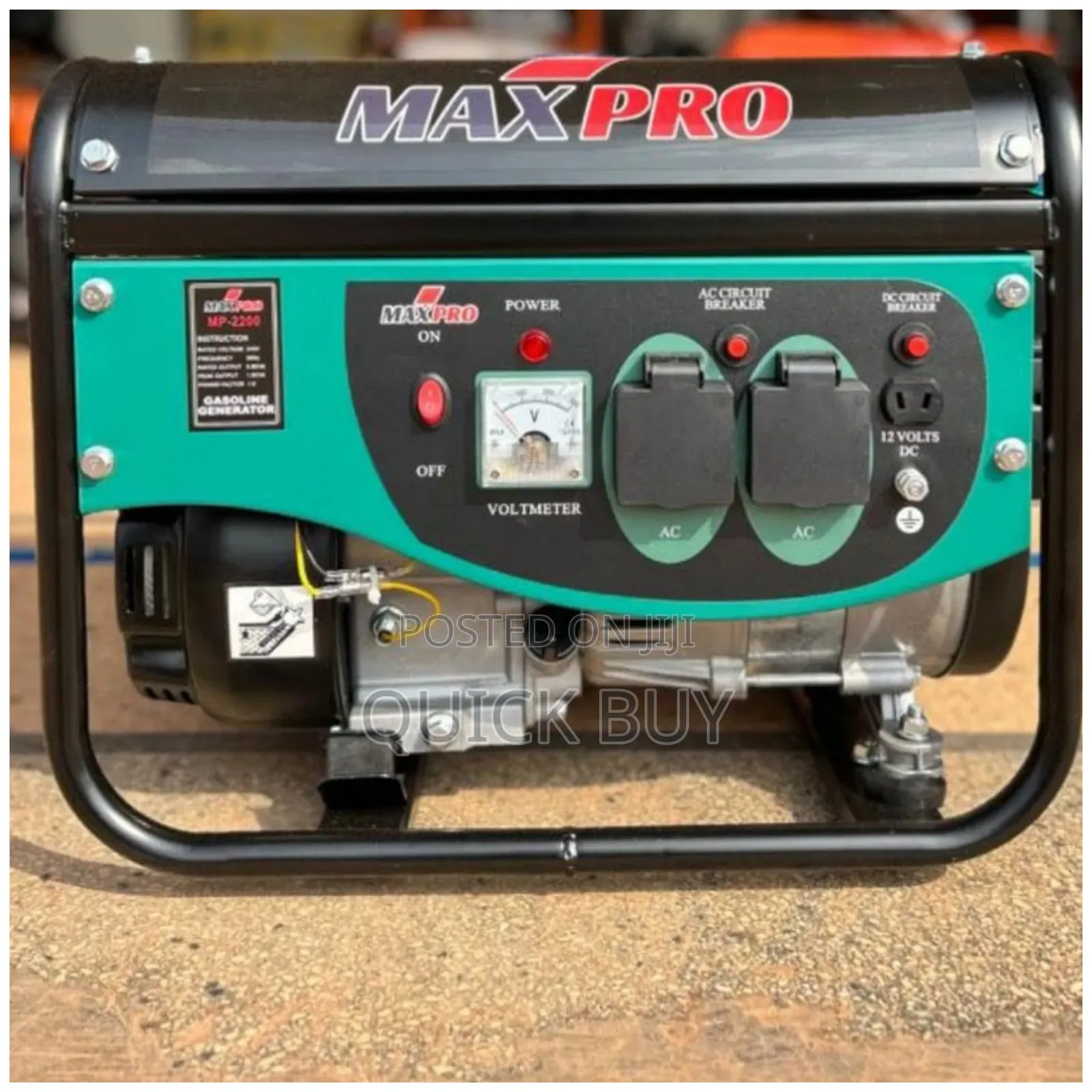 Max Pro Mp-2200 Gasoline Generator.