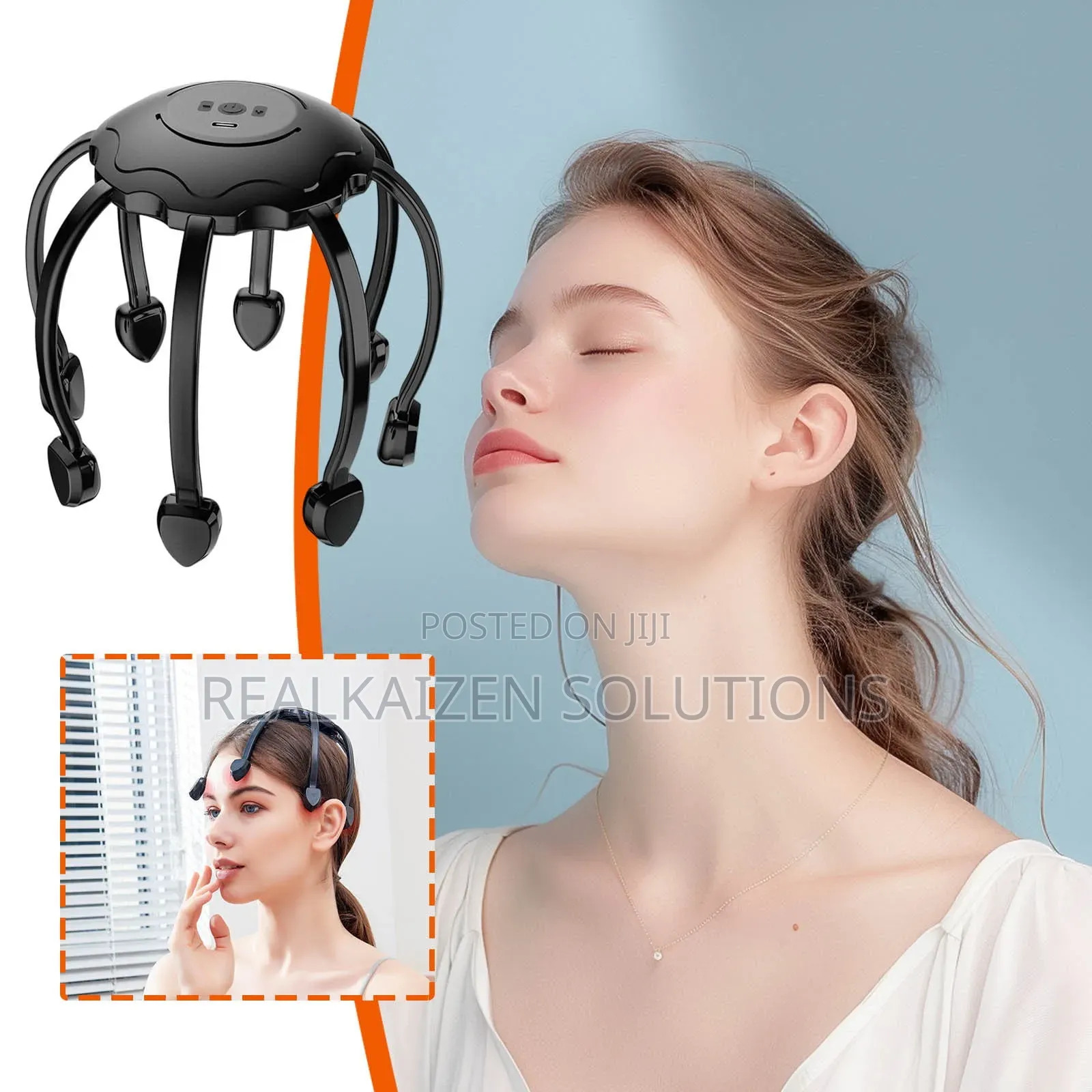 Octopus 360° Wireless Stress Relief Hair Stimulation Head Massager