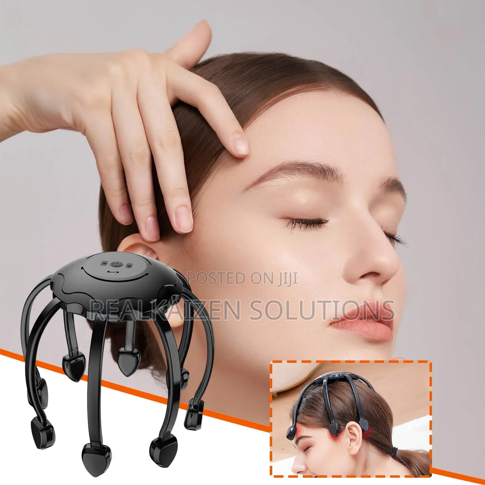 Octopus 360° Wireless Stress Relief Hair Stimulation Head Massager