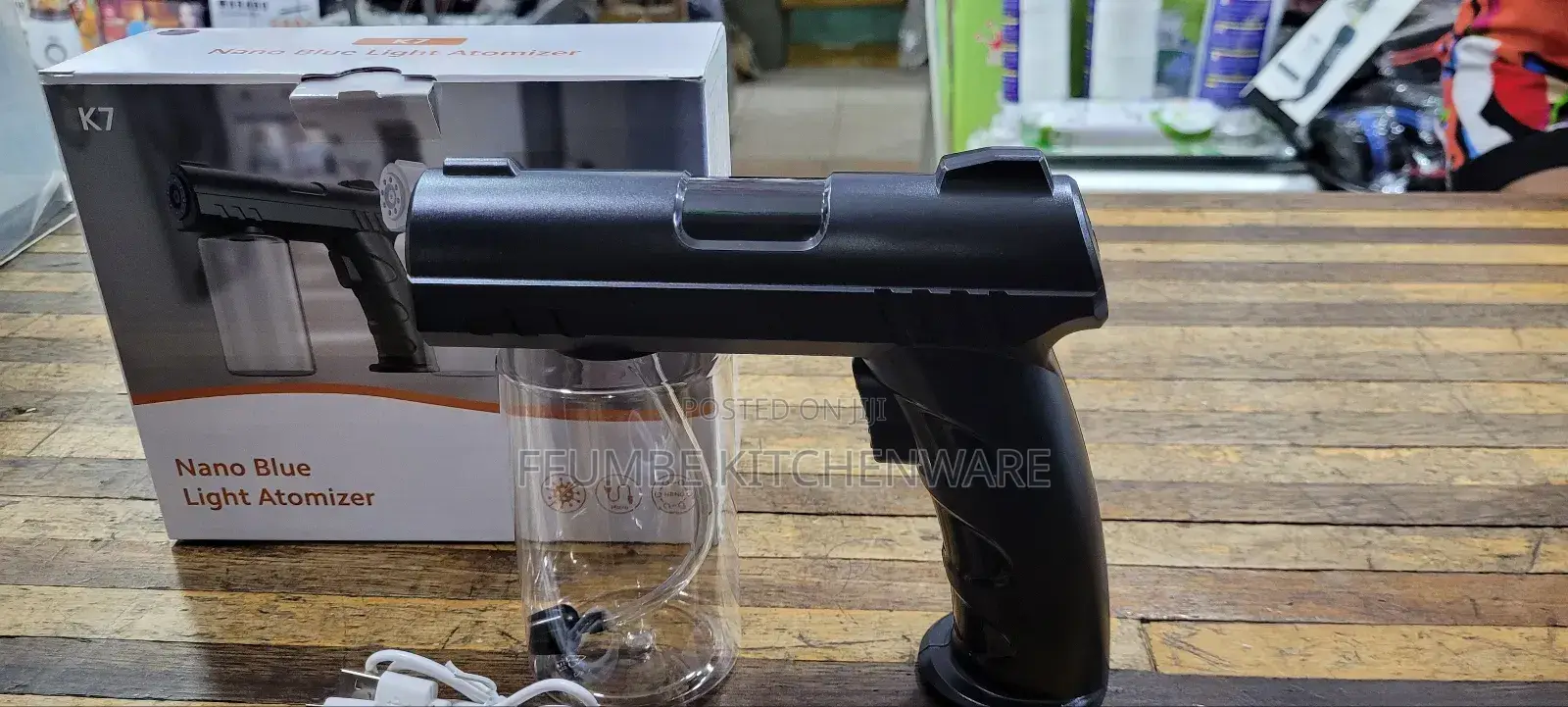 Blue Light Atomizer or Rechargeable Spray Gun