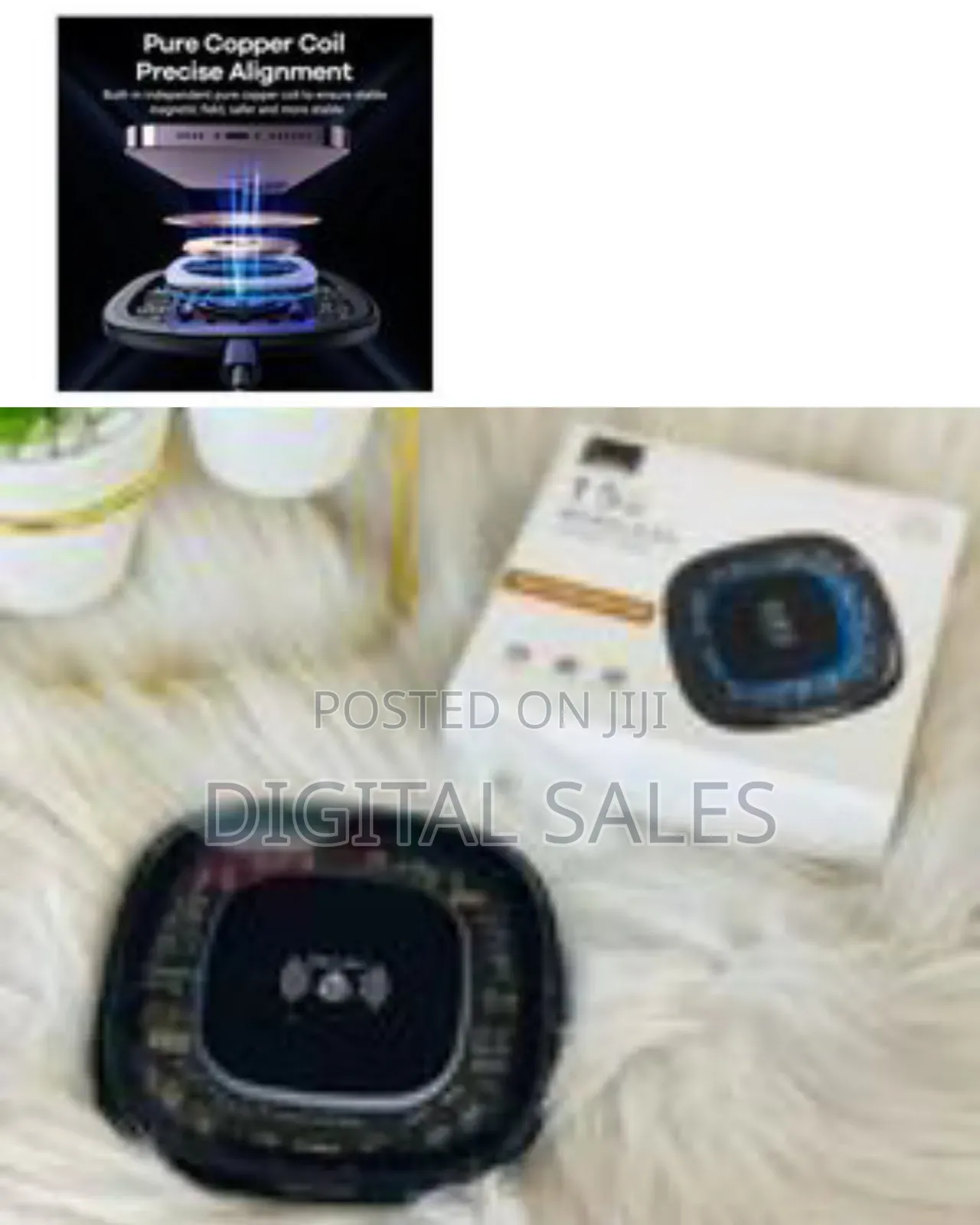 Lenyes High-Speed 15w Wireless Charger With Transparent Tech Design