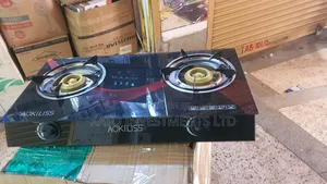 Ackiliss Home Cooking Gas Stove Double Glass