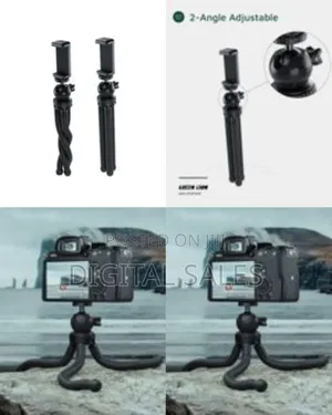 Adjustable Flexible Tripod With Foam Grips