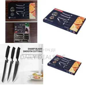 6 PCS Kitchen Knives Set Stainless Steel Sharp Professional Nonstick