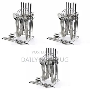Self Design Dinner Cutlery (Forks,Spoons Knieves) With a Stand