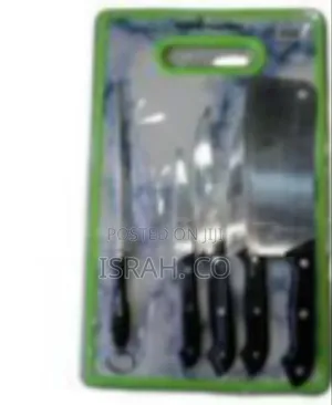 Essential Kitchen Knife and Board Set - Multicolor