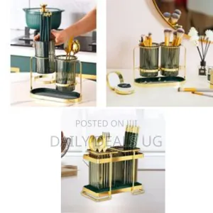 Kitchen Utensil Holder for Countertop 2 Cups Cooking Caddy