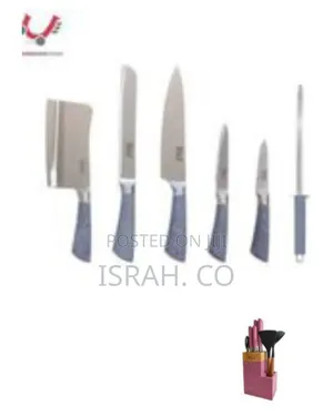 Elegant Kitchen Knife and Utensil Set With Storage Block