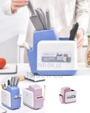 Multi-Functional Kitchen Knife Block and Utensil Organizer