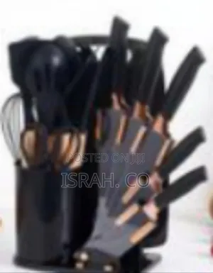 Premium Multipurpose Kitchen Utensil and Knife Set With Integrated