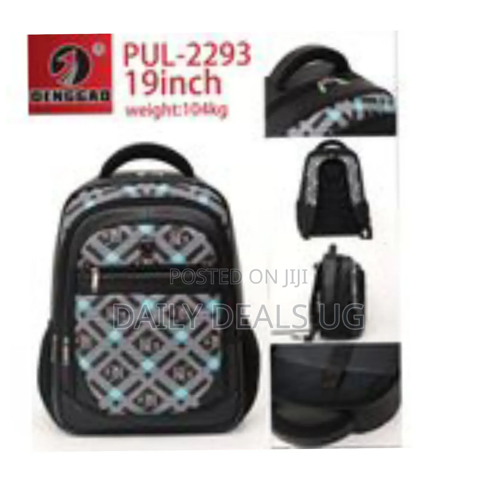19 Inch Multi Design Backpack Multiple Pockets Personalized Bag