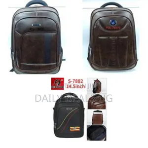 14.5 Inch Leather Carry-on Travel Backpack Office Bag