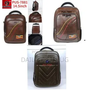 14.5 Inch Leather Carry-on Travel Backpack Office Bag