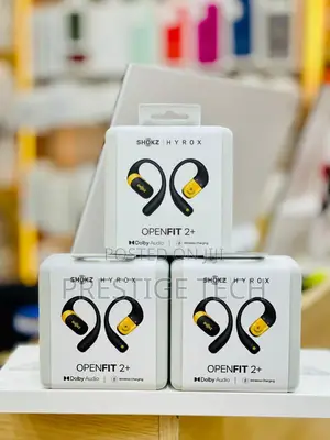 Shokz Open Fit 2+ Open Ear Headphones, Dolby Audio, Ear Hooks, 48 Hrs