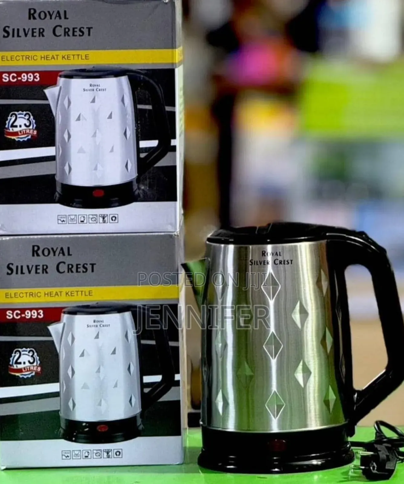 Royal Silver Crest Electric Heat Kettle, Model Sc-993.